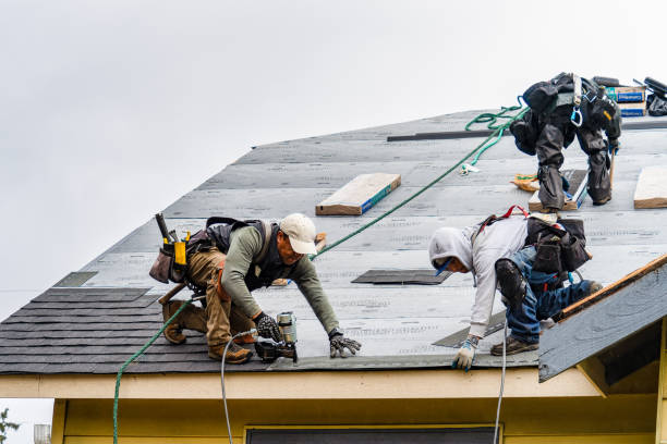 Professional Gutter Installation technician working in Tyrone, PA